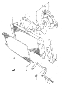 GSF400 Радиатор