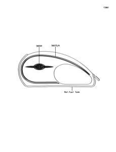 BJ250LGFA デカール(ブラック)(LGF)