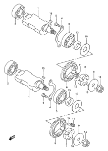 DR650 Балансир кривошипа