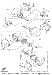 YZF600RL Поворотники