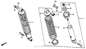 CB750 Задние амортизаторы