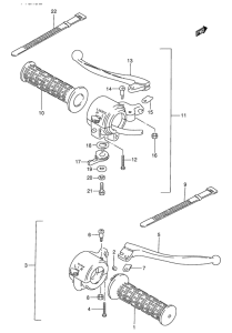 AX100 Рулевой рычаг