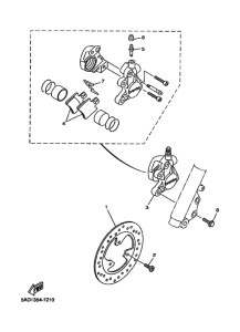 YN50R Передний суппорт