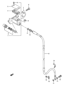 RM250 Передний тормозной цилиндр