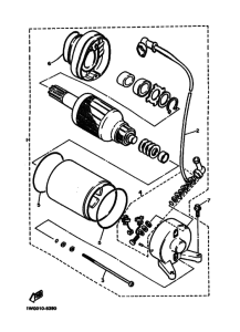 FZR400 FZR400U Стартерный мотор