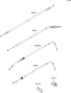ZR800 Тросы управления