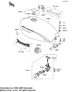 KZ250 Tank fuel