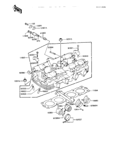 KZ550 Головка цилиндров
