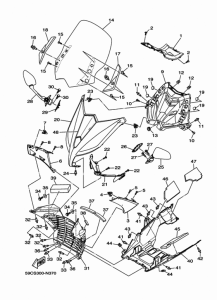 XP500 Стекло ветровое