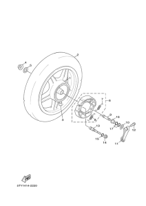 XC125 Переднее колесо