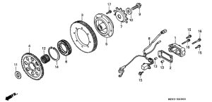 ST1100P Муфта стартера
