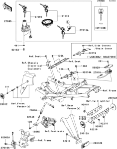 EX250 Замок зажикания