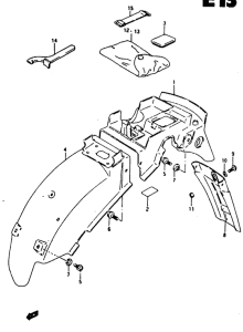 RG125 Заднее крыло