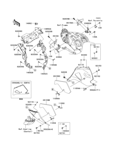 ZX1400 Обтекатель нижний