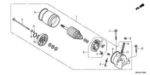 XR125 Стартерный мотор
