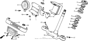 VT500C Vt500c steering stem 83-84