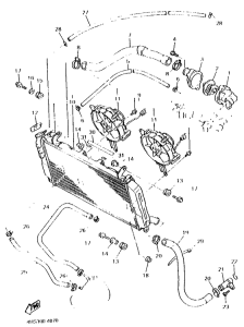 YZF750SP Radiator. hose