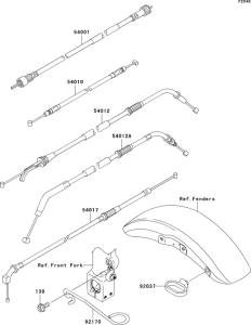 ZR1200 Тросы управления