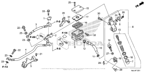 NC700X (DCT) Rear Brake Master Cylinder (2)