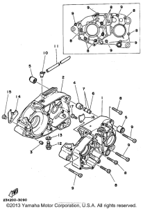 RT180B Картер двигателя