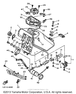 FZX700S Топливный бак