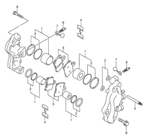 AN250 Передний суппорт