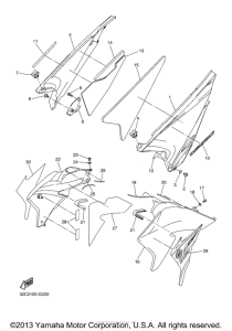 WR25XXCL Боковые обтекатели