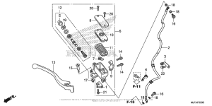 CTX700 Front Brake Master Cylinder (1)