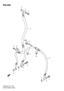 GSF650 (ABS) Передние тормозные трубки