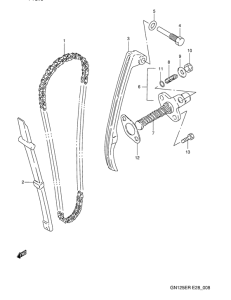 GN125 Держатель направляющей