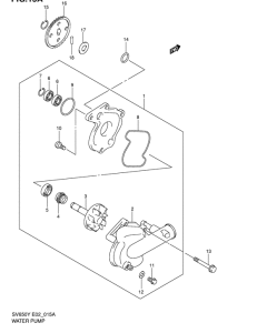 SV650 Водяная помпа