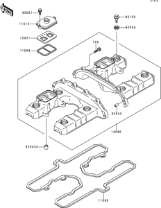 ZR1100 Крышка головки цилиндров