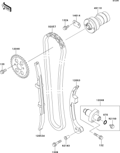 BN125 Распред вал
