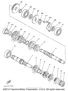 TW200EC Трансмиссия