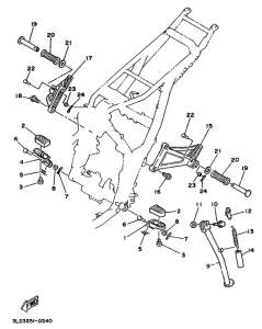 XTZ750 Stand. footrest