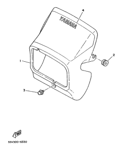 XT350 Обтекатель 1