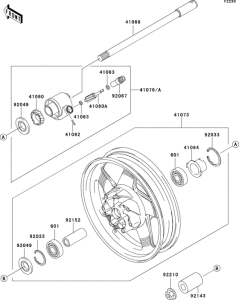 VN1500 Переднее колесо