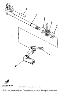 YZ490K Shift shaft pedal