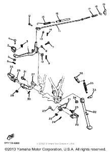 XT550K Подножки