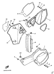 YZ80 Боковые обтекатели