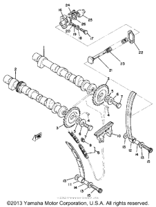 XS850SH Цепь механизма газораспределения