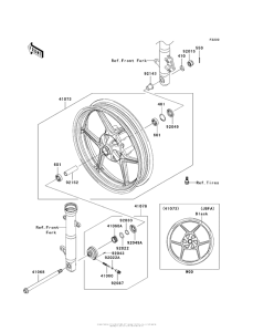 EX250 Переднее колесо