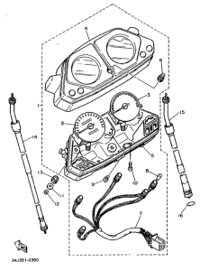 XT600Z Приборы