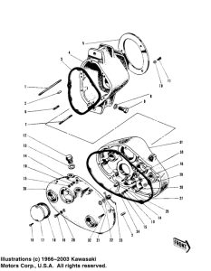 W2 Transmission case / gear case