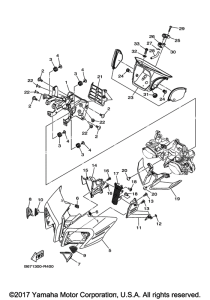 FZ10HB Обтекатель 1