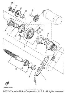YX600U Муфта стартера
