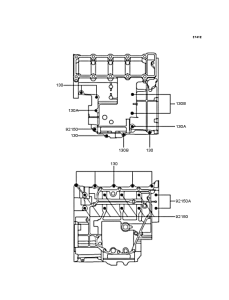 ZX250 Болты крепления картера