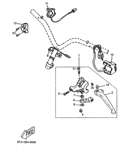 CW50RS Handle switch. lever