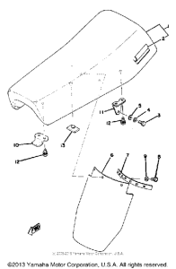 YZ100D Сиденье