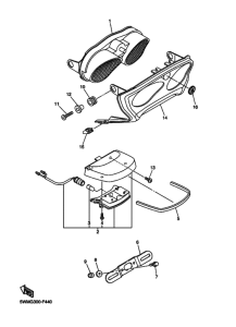 XJR1300 Taillight unit ass`y